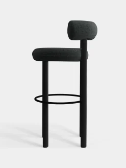 Tom Dixon Bar & Counter Stools*Fat Black Wood 75cm Bar Stool