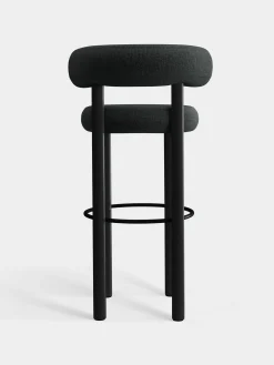 Tom Dixon Bar & Counter Stools*Fat Black Wood 75cm Bar Stool