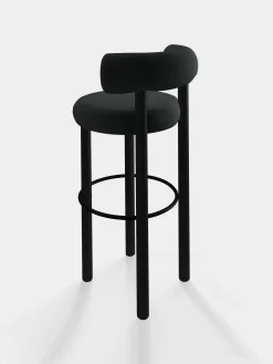 Tom Dixon Bar & Counter Stools*Fat Black Wood 75cm Bar Stool