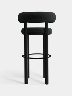 Tom Dixon Bar & Counter Stools*Fat Black Wood 75cm Bar Stool