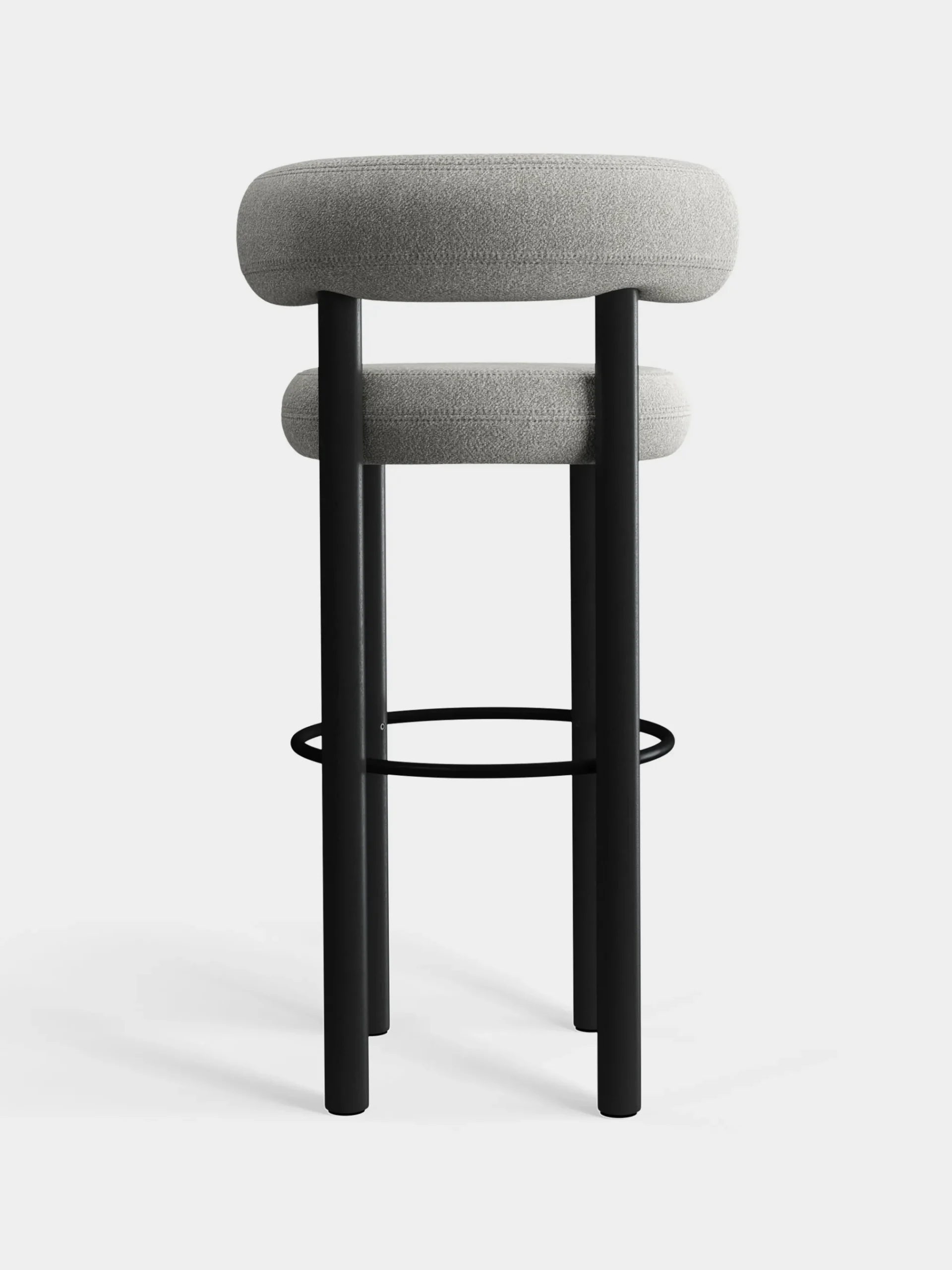 Tom Dixon Bar & Counter Stools*Fat Black Wood 75cm Bar Stool