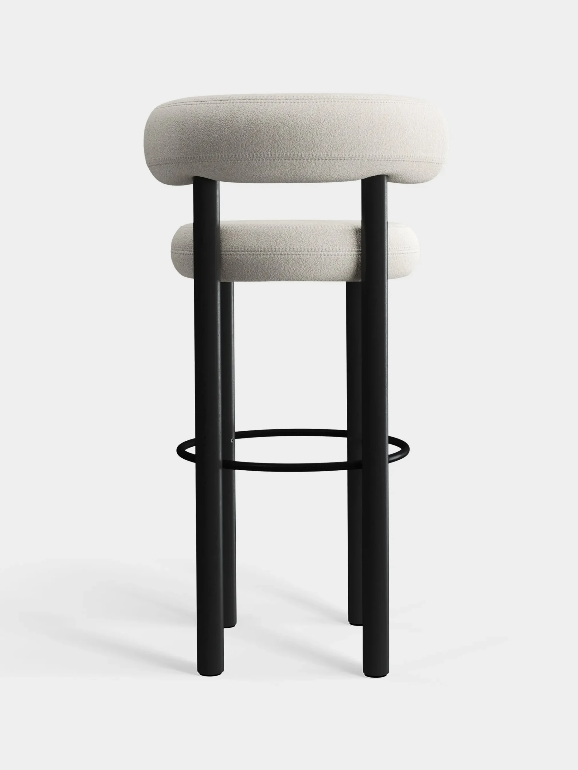 Tom Dixon Bar & Counter Stools*Fat Black Wood 75cm Bar Stool