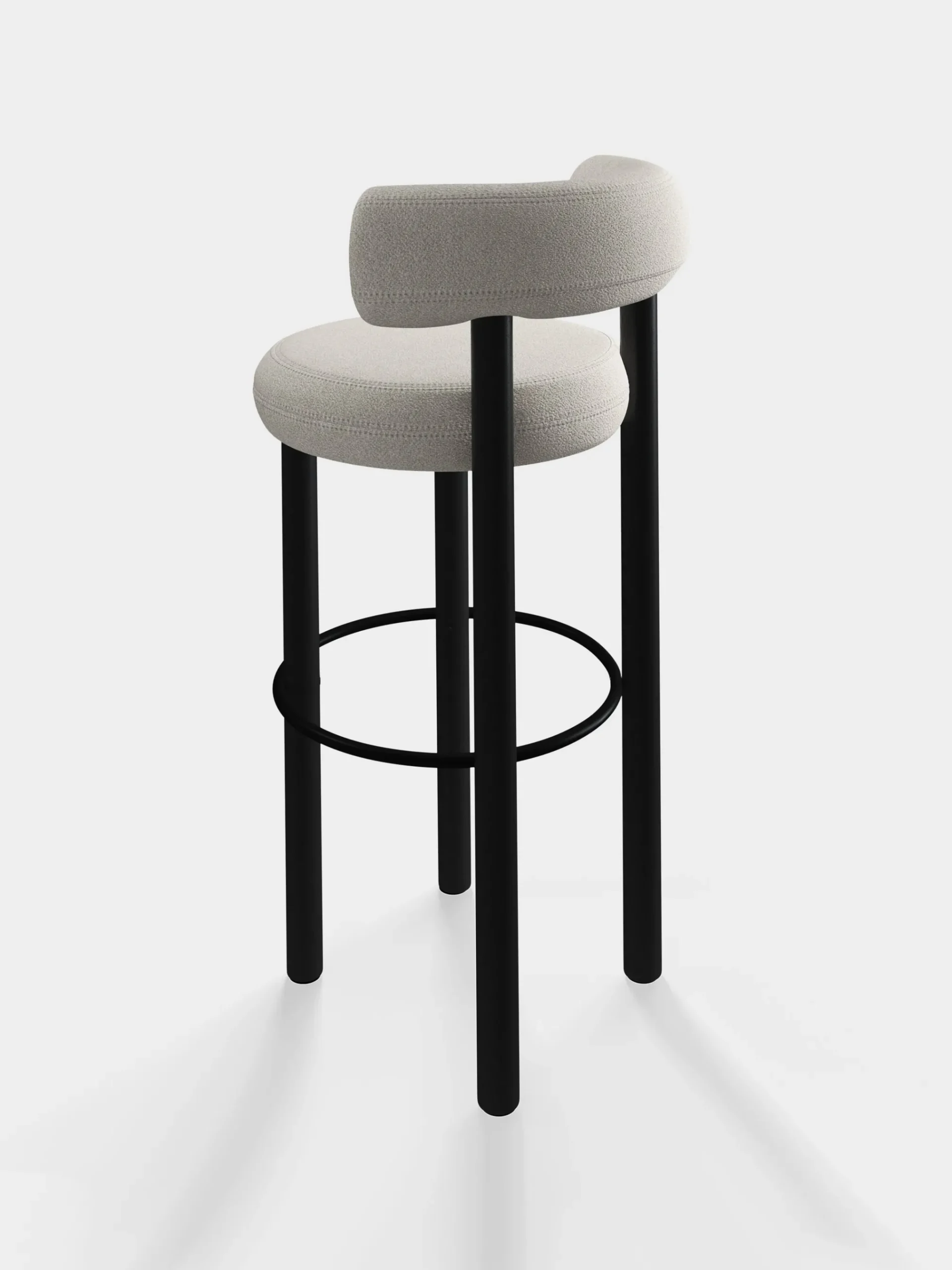Tom Dixon Bar & Counter Stools*Fat Black Wood 75cm Bar Stool