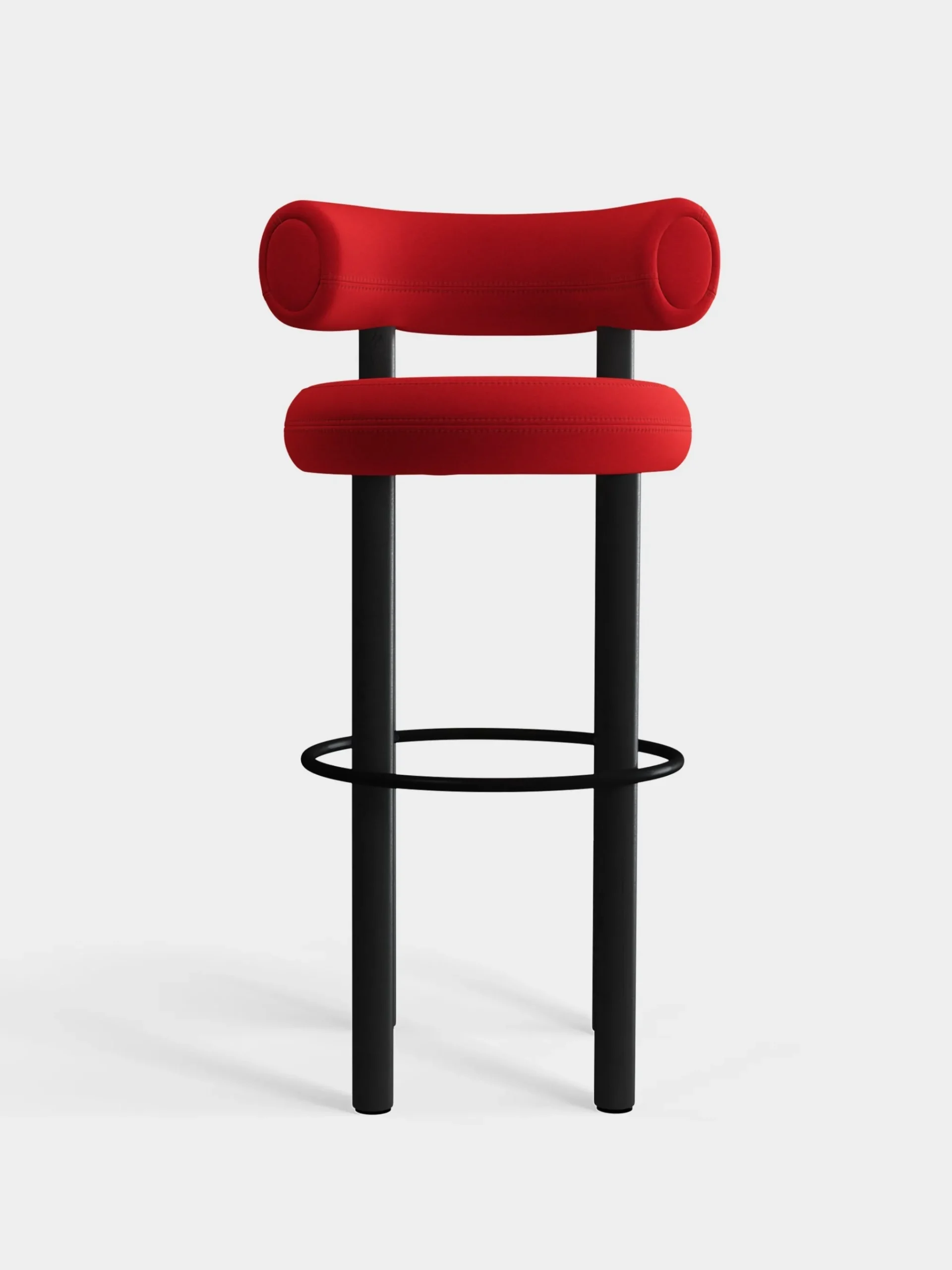 Tom Dixon Bar & Counter Stools*Fat Black Wood 75cm Bar Stool
