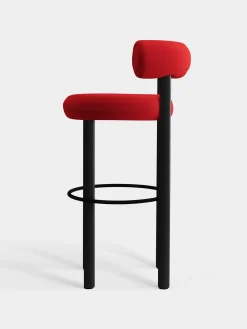 Tom Dixon Bar & Counter Stools*Fat Black Wood 75cm Bar Stool