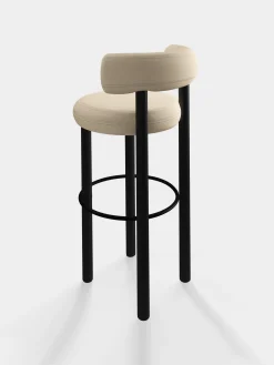 Tom Dixon Bar & Counter Stools*Fat Black Wood 75cm Bar Stool