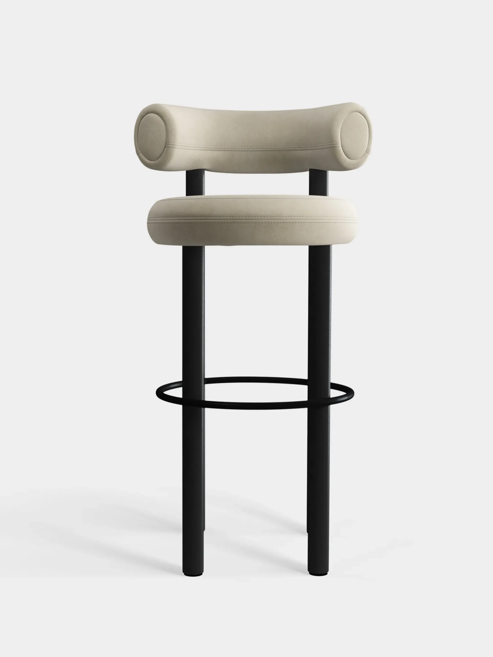 Tom Dixon Bar & Counter Stools*Fat Black Wood 75cm Bar Stool
