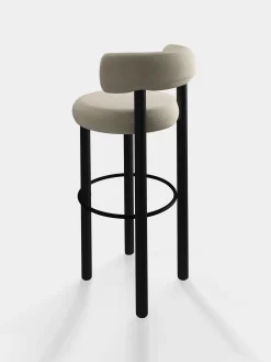 Tom Dixon Bar & Counter Stools*Fat Black Wood 75cm Bar Stool