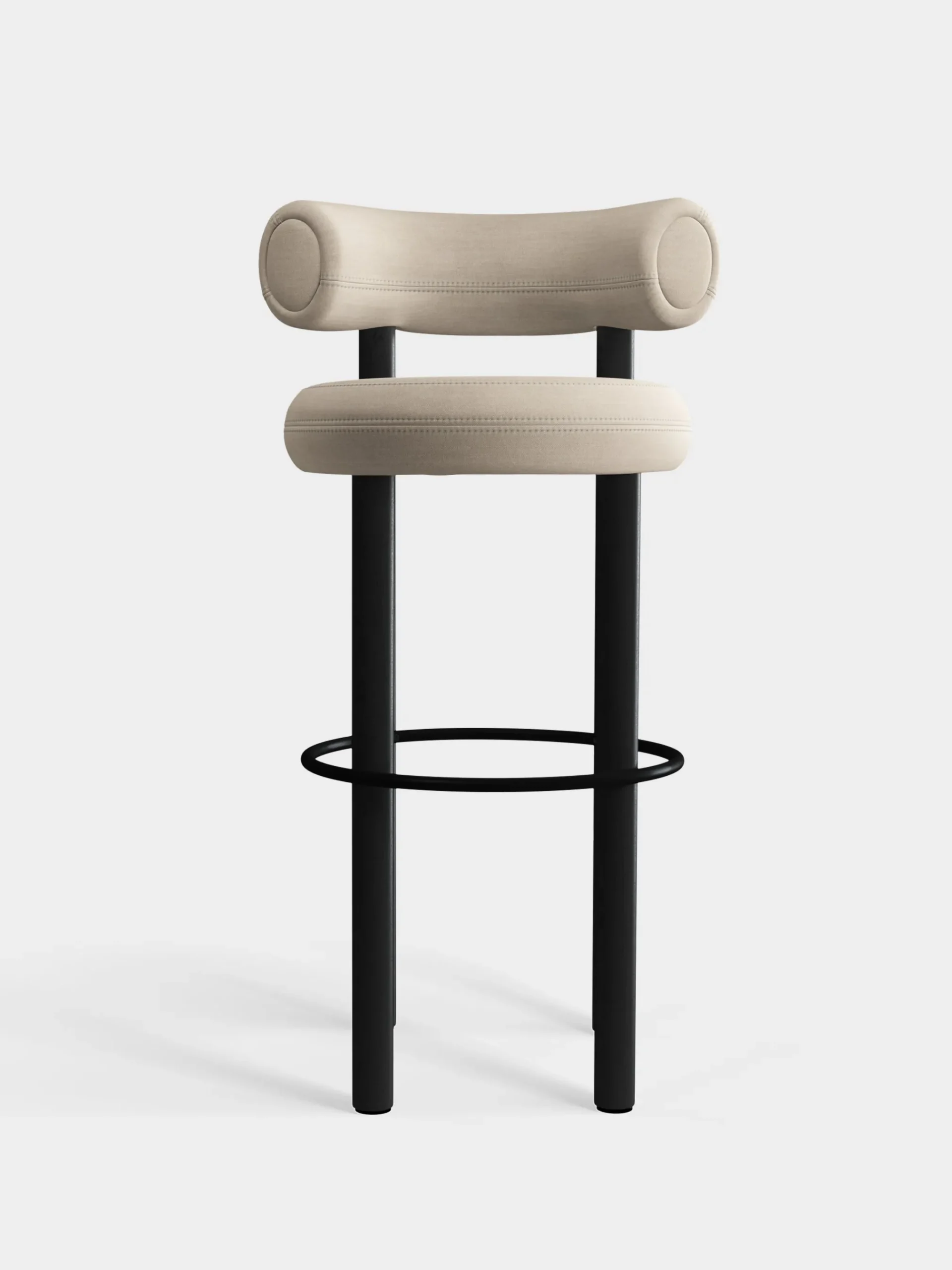 Tom Dixon Bar & Counter Stools*Fat Black Wood 75cm Bar Stool