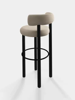 Tom Dixon Bar & Counter Stools*Fat Black Wood 75cm Bar Stool