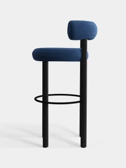 Tom Dixon Bar & Counter Stools*Fat Black Wood 75cm Bar Stool