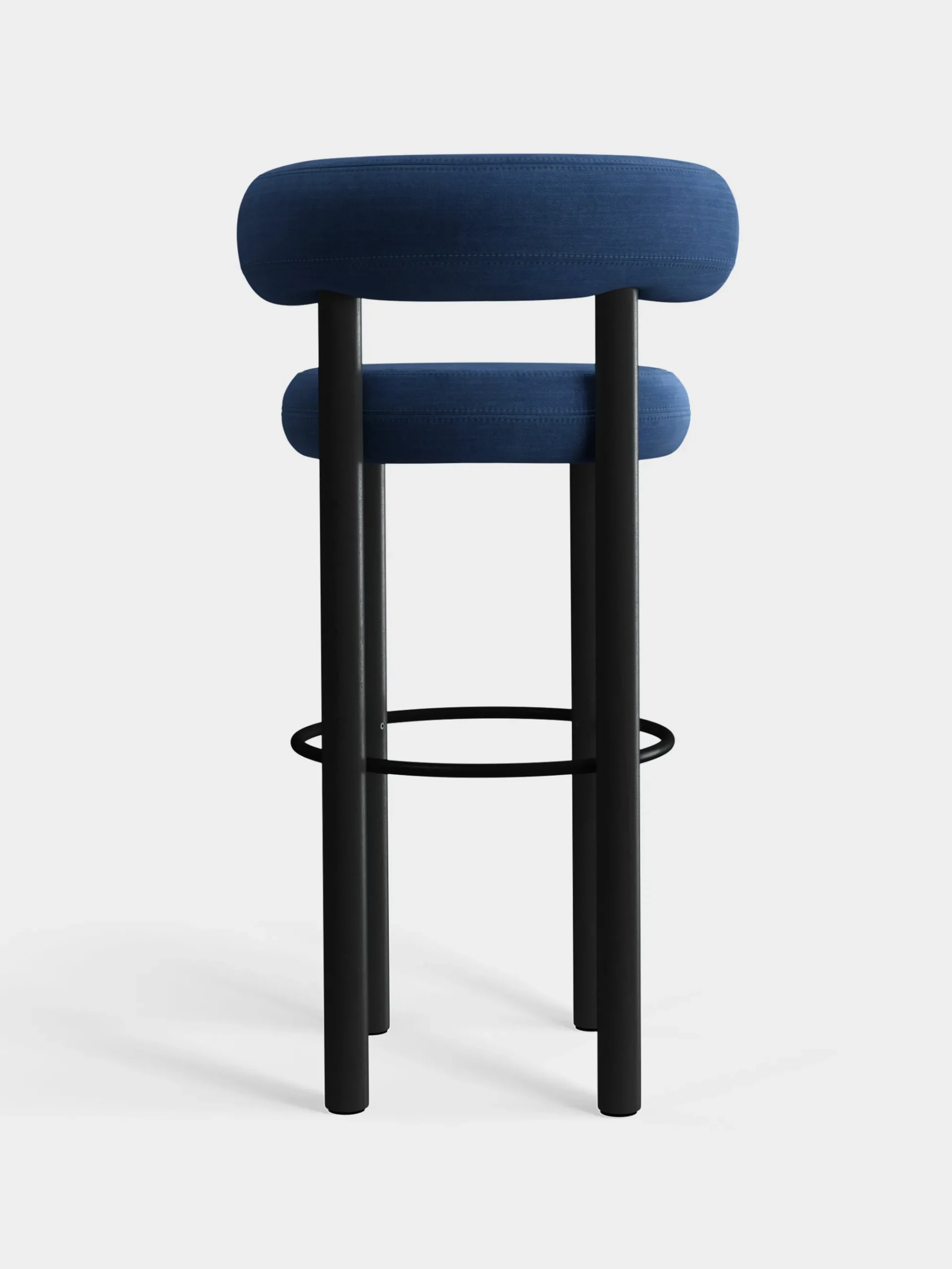 Tom Dixon Bar & Counter Stools*Fat Black Wood 75cm Bar Stool