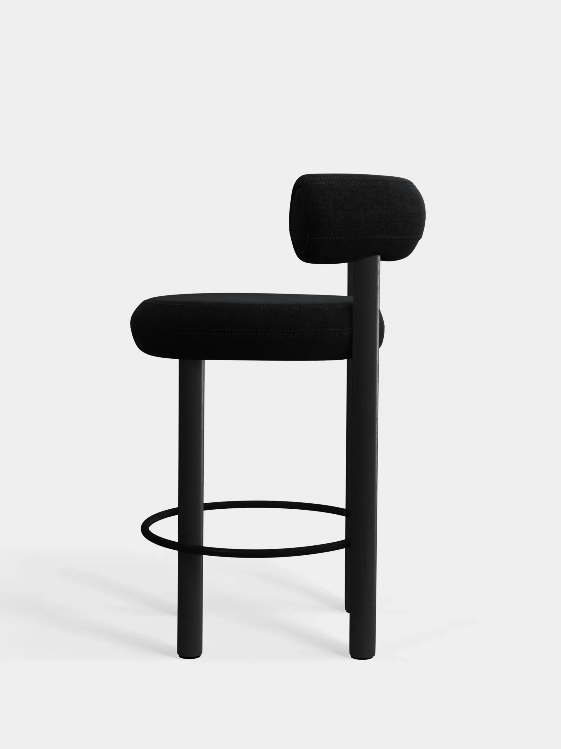 Tom Dixon Bar & Counter Stools*Fat Black Wood 65cm Counter Stool