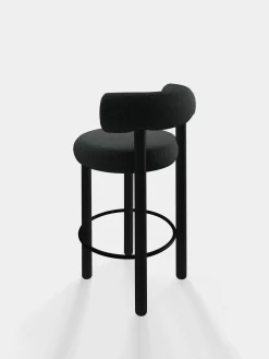Tom Dixon Bar & Counter Stools*Fat Black Wood 65cm Counter Stool