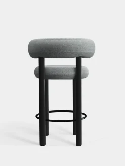 Tom Dixon Bar & Counter Stools*Fat Black Wood 65cm Counter Stool