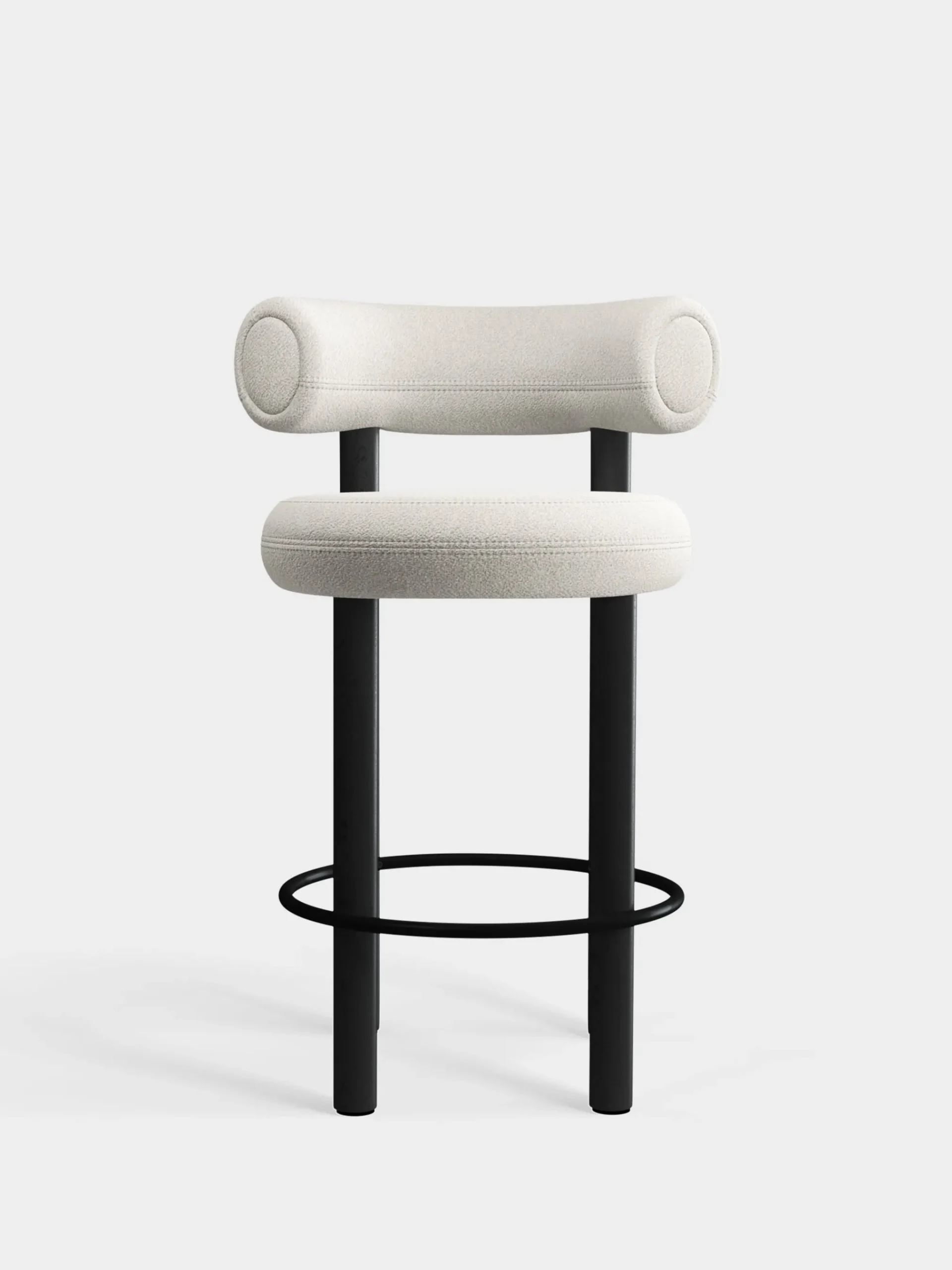 Tom Dixon Bar & Counter Stools*Fat Black Wood 65cm Counter Stool