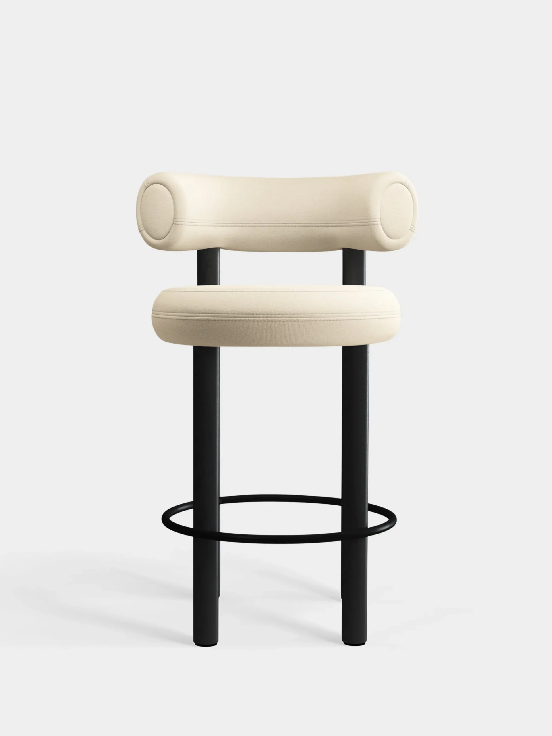 Tom Dixon Bar & Counter Stools*Fat Black Wood 65cm Counter Stool