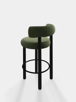 Tom Dixon Bar & Counter Stools*Fat Black Wood 65cm Counter Stool