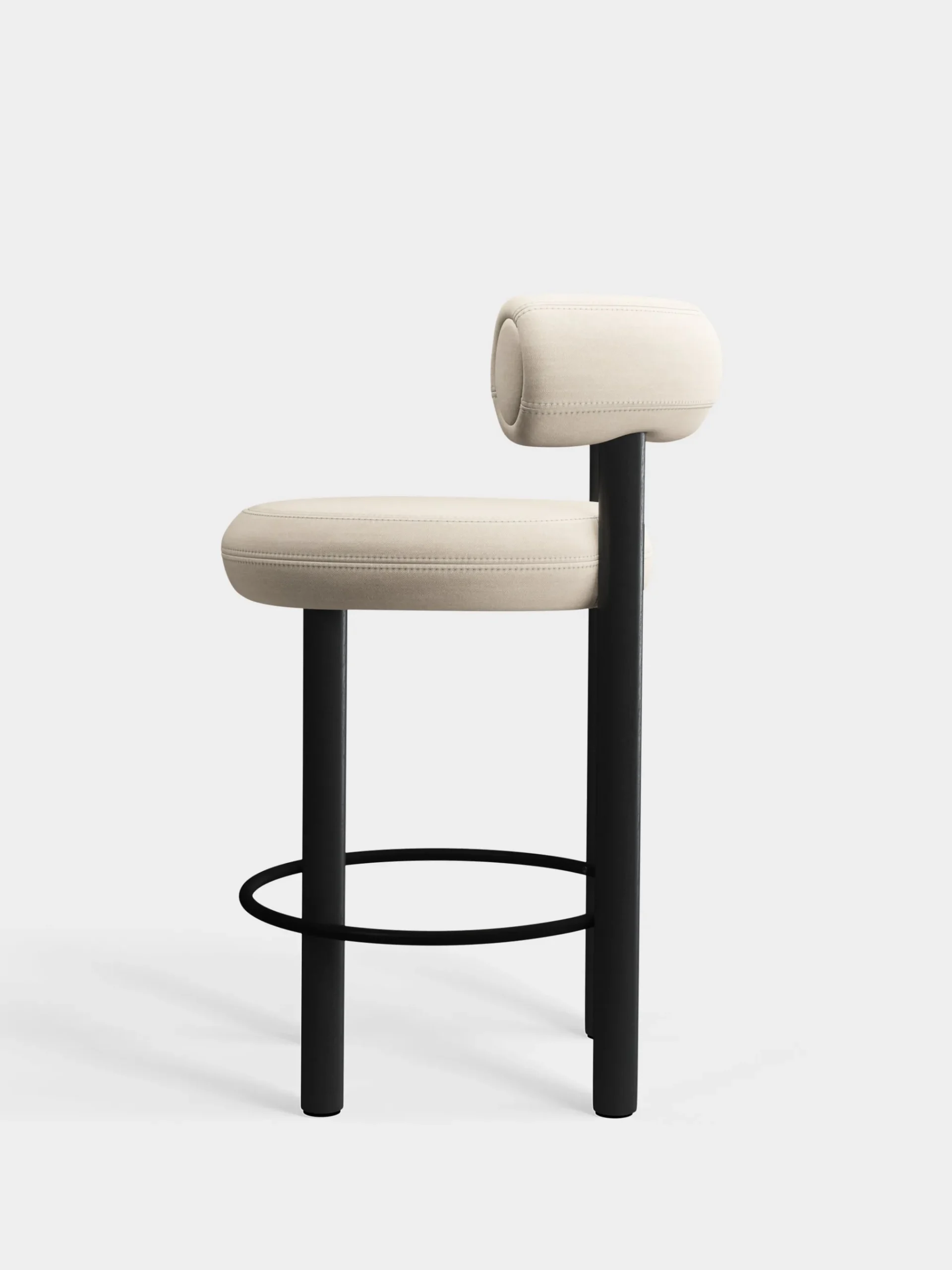 Tom Dixon Bar & Counter Stools*Fat Black Wood 65cm Counter Stool