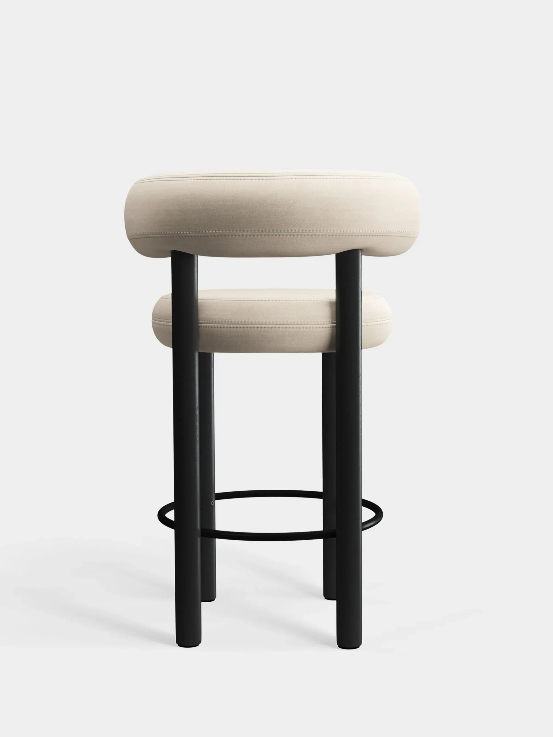 Tom Dixon Bar & Counter Stools*Fat Black Wood 65cm Counter Stool