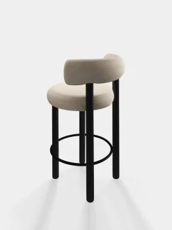 Tom Dixon Bar & Counter Stools*Fat Black Wood 65cm Counter Stool