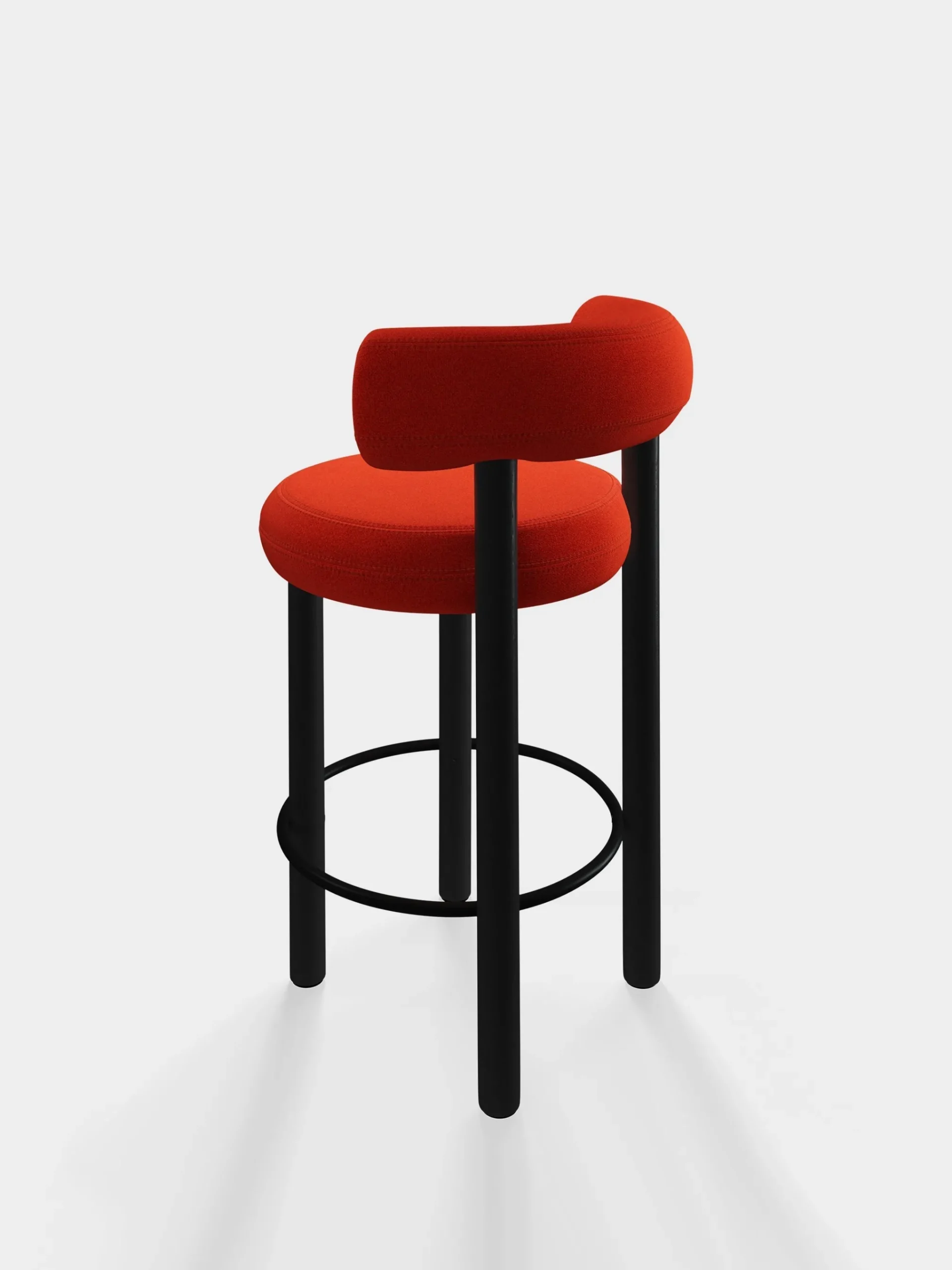 Tom Dixon Bar & Counter Stools*Fat Black Wood 65cm Counter Stool
