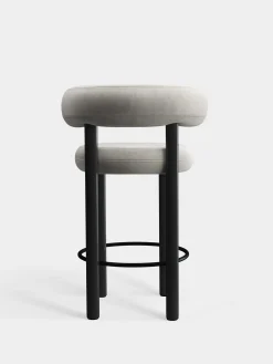 Tom Dixon Bar & Counter Stools*Fat Black Wood 65cm Counter Stool