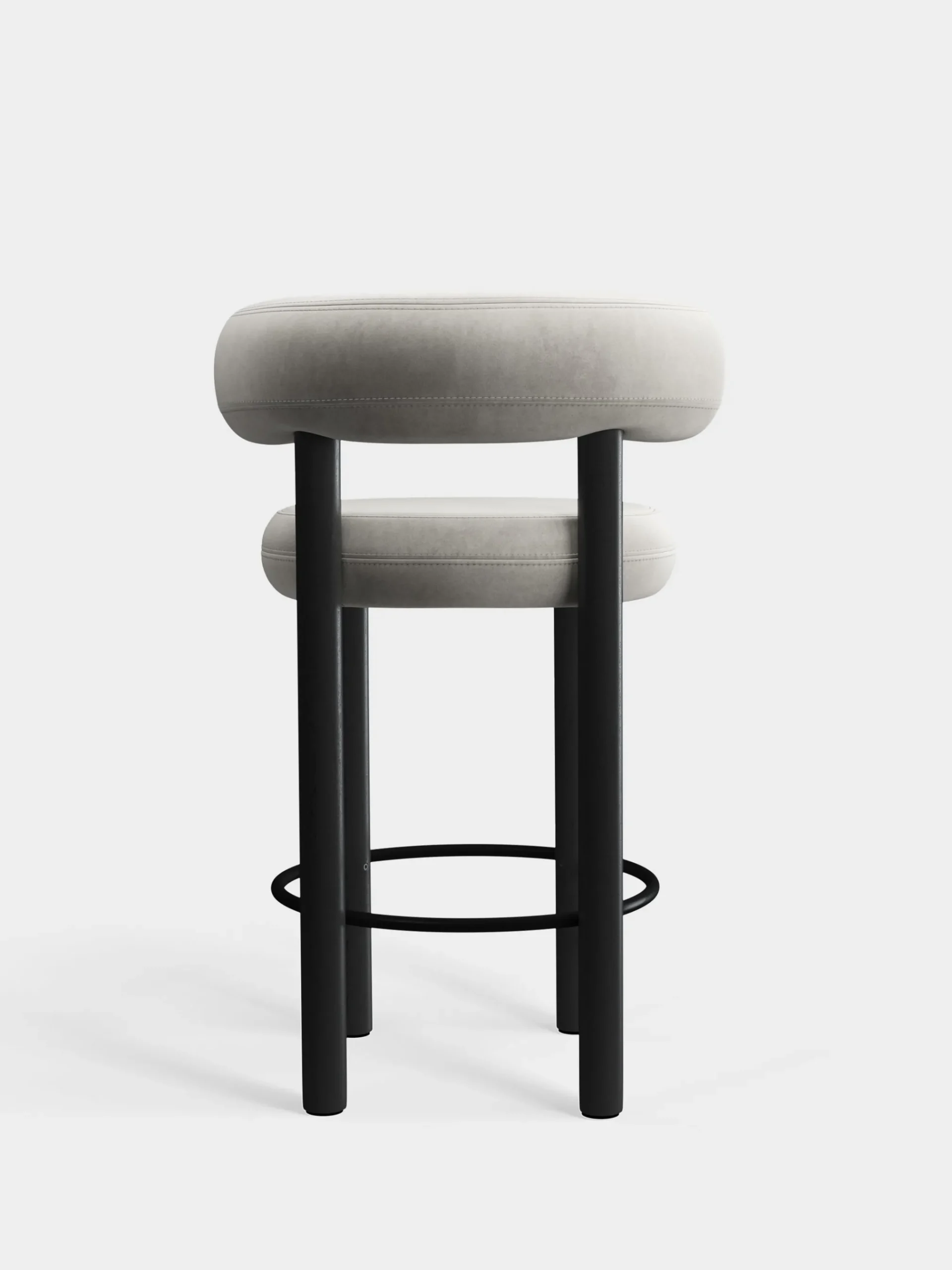 Tom Dixon Bar & Counter Stools*Fat Black Wood 65cm Counter Stool