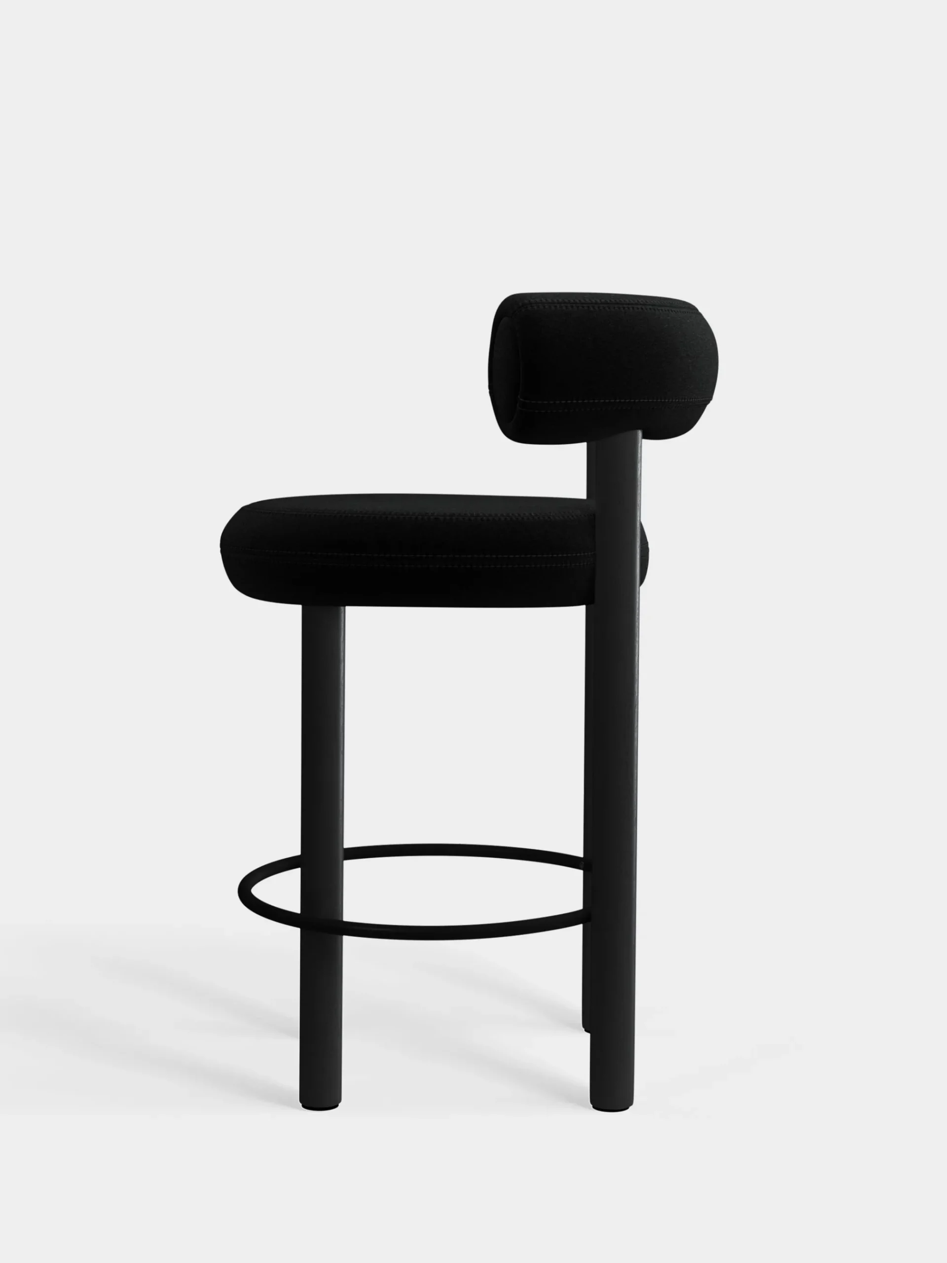 Tom Dixon Bar & Counter Stools*Fat Black Wood 65cm Counter Stool