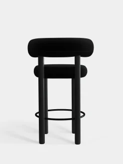 Tom Dixon Bar & Counter Stools*Fat Black Wood 65cm Counter Stool