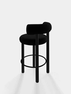 Tom Dixon Bar & Counter Stools*Fat Black Wood 65cm Counter Stool