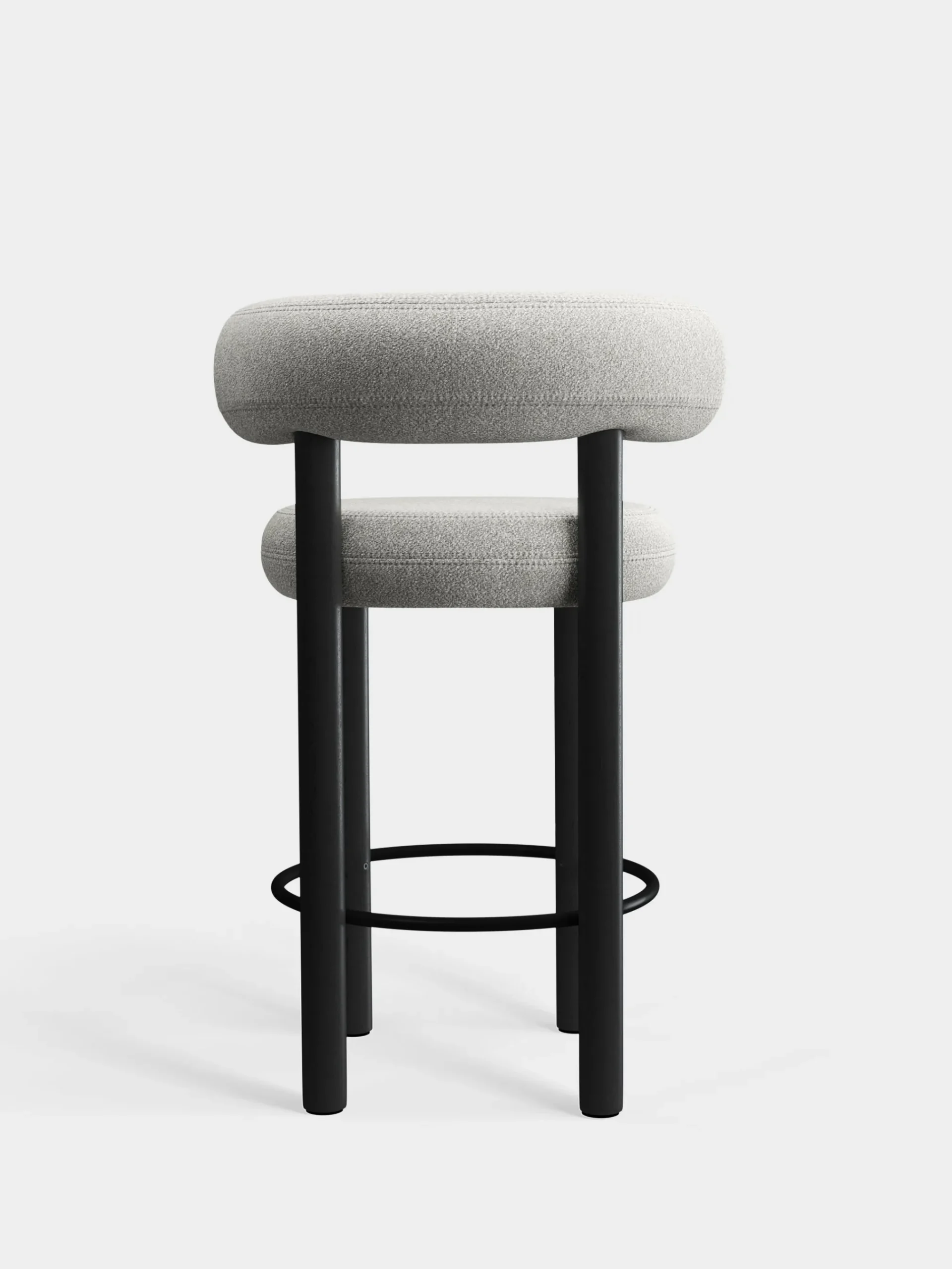 Tom Dixon Bar & Counter Stools*Fat Black Wood 65cm Counter Stool