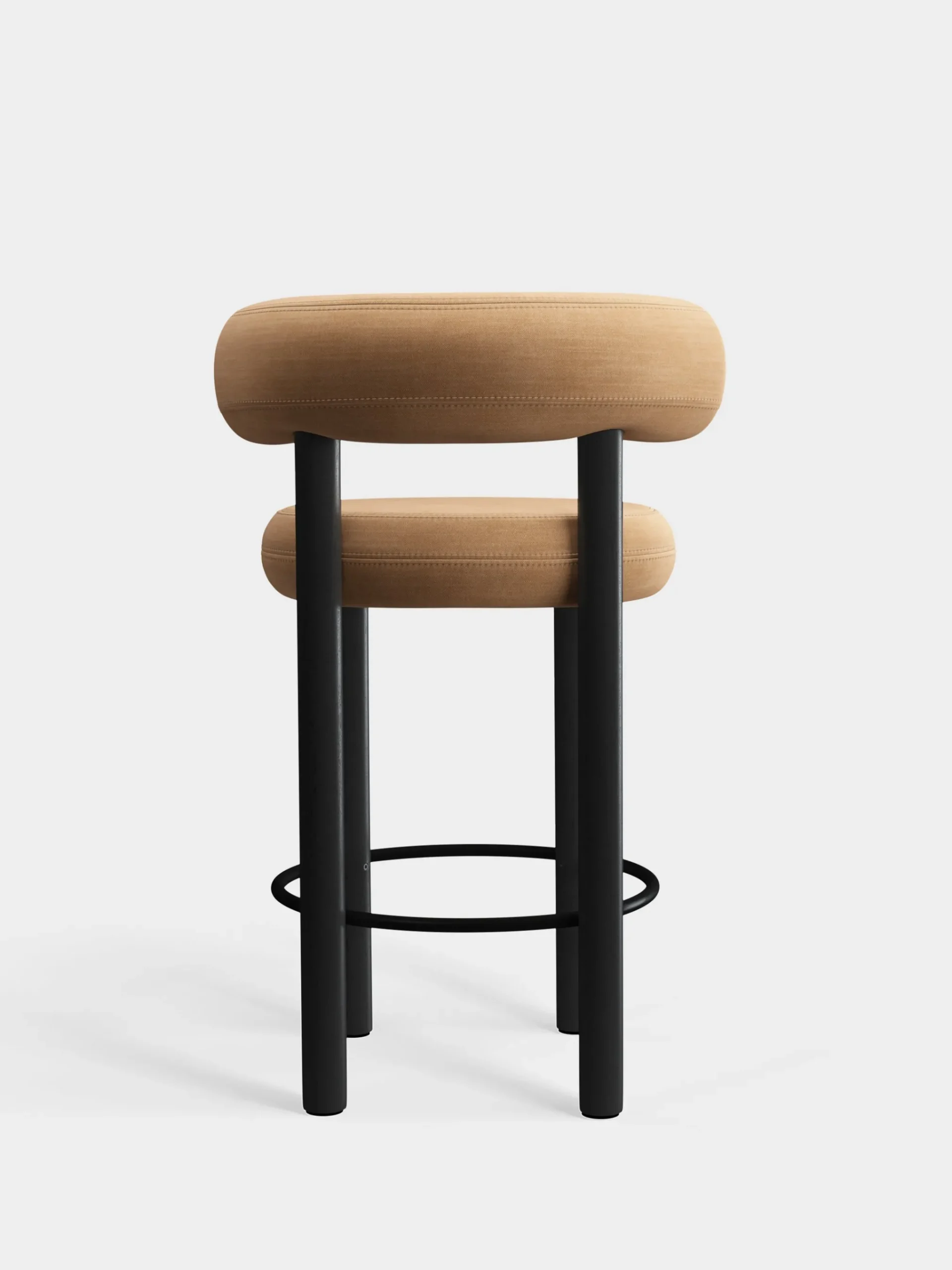 Tom Dixon Bar & Counter Stools*Fat Black Wood 65cm Counter Stool