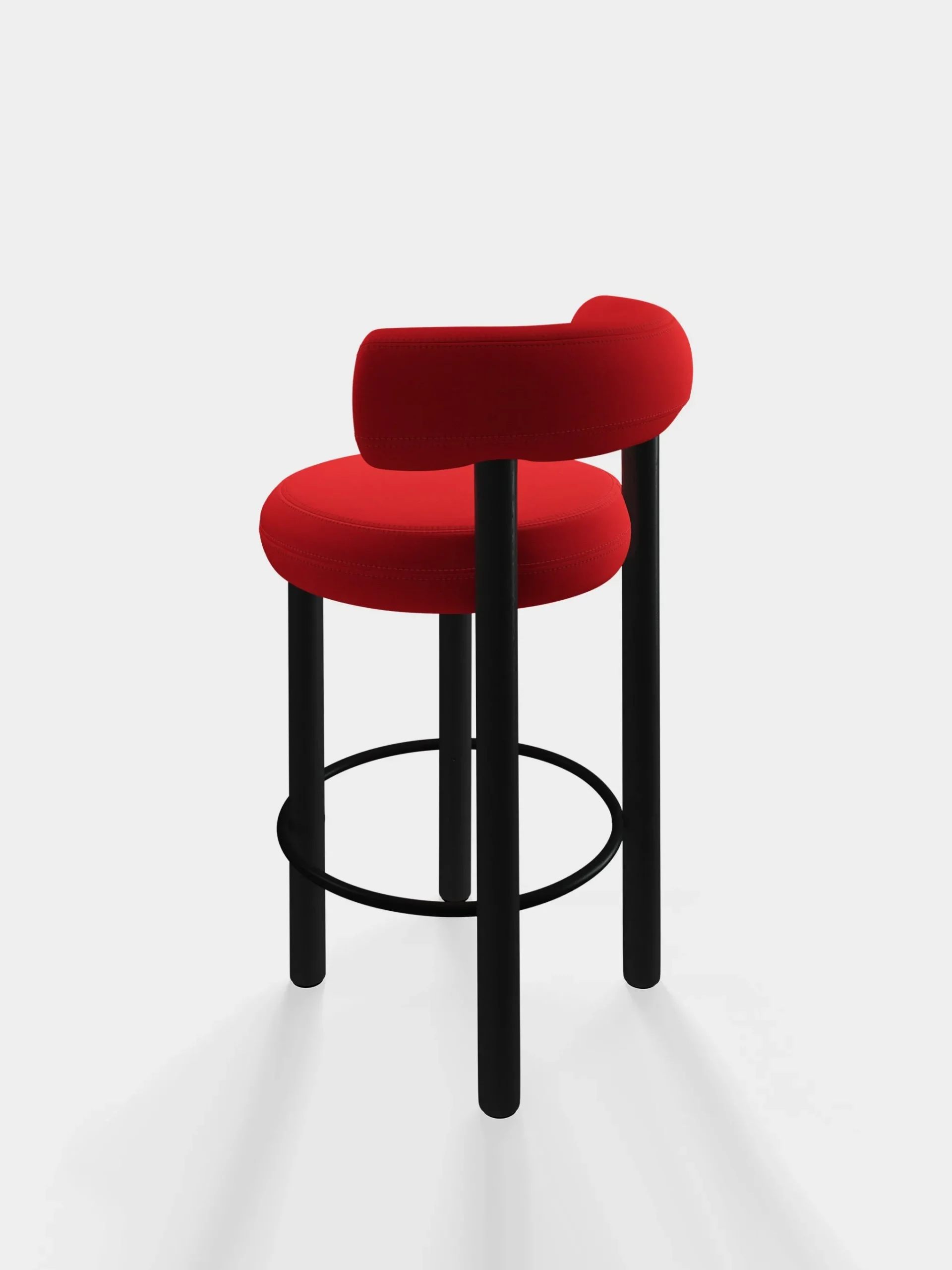 Tom Dixon Bar & Counter Stools*Fat Black Wood 65cm Counter Stool
