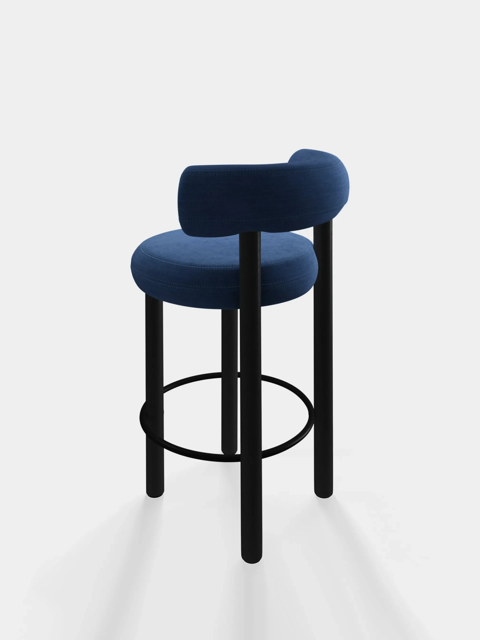 Tom Dixon Bar & Counter Stools*Fat Black Wood 65cm Counter Stool