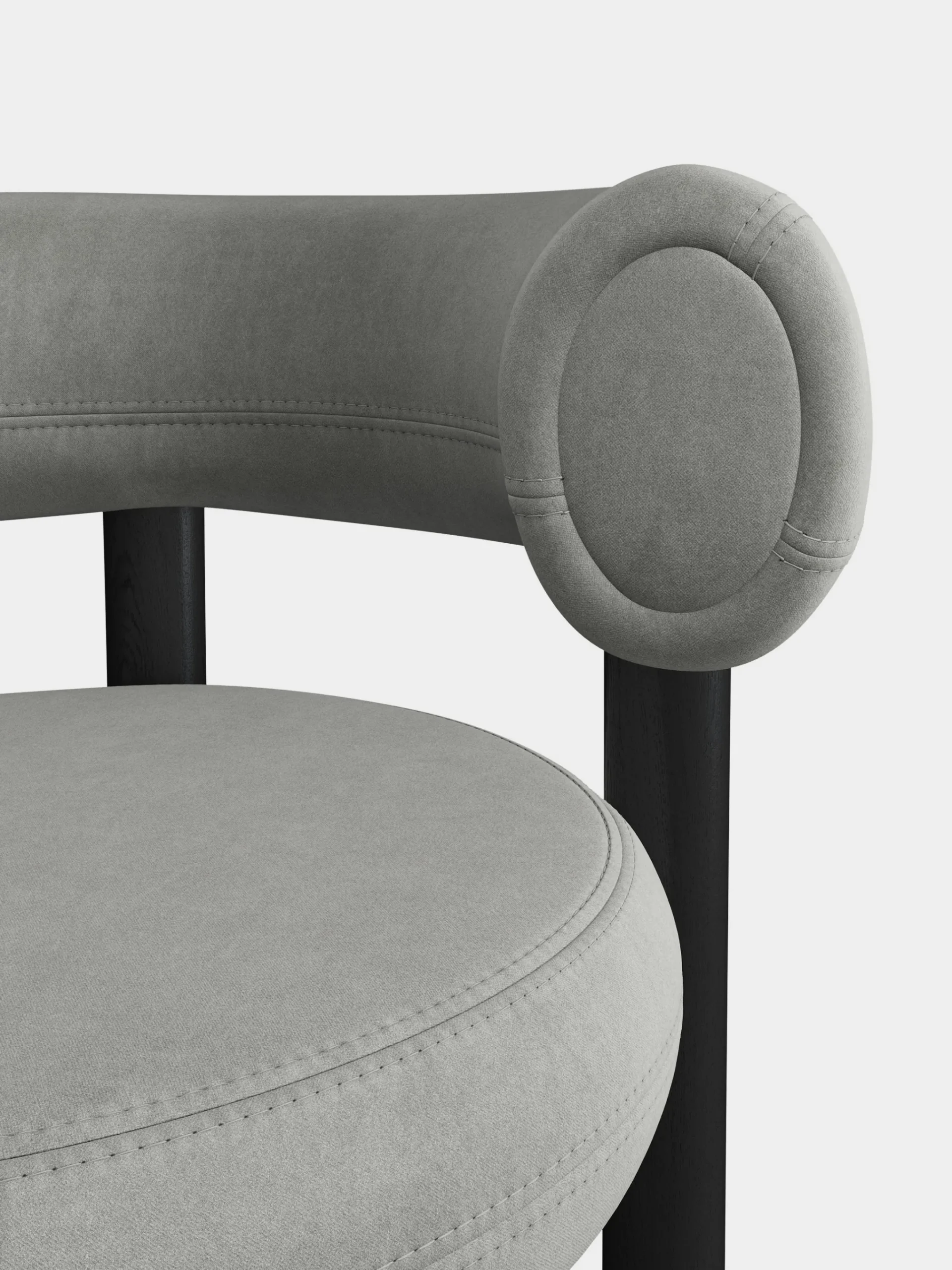 Tom Dixon Bar & Counter Stools*Fat Black Wood 65cm Counter Stool