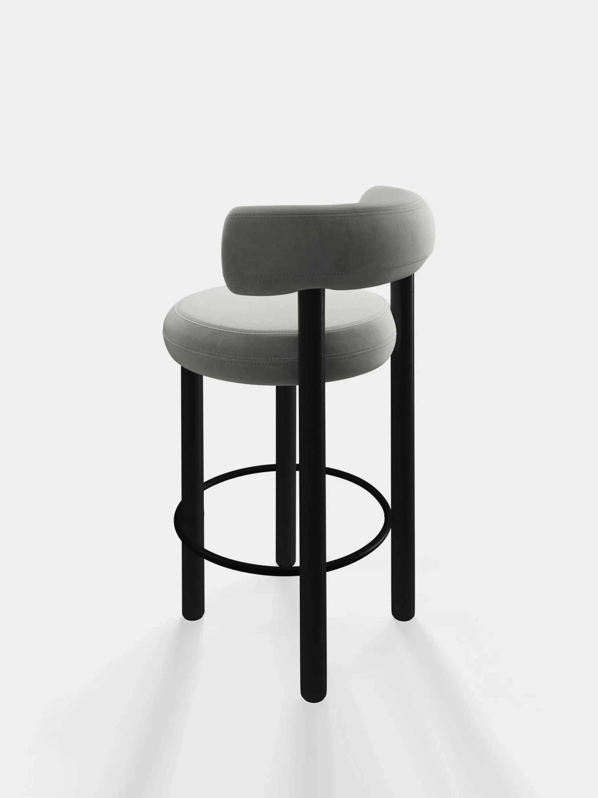 Tom Dixon Bar & Counter Stools*Fat Black Wood 65cm Counter Stool