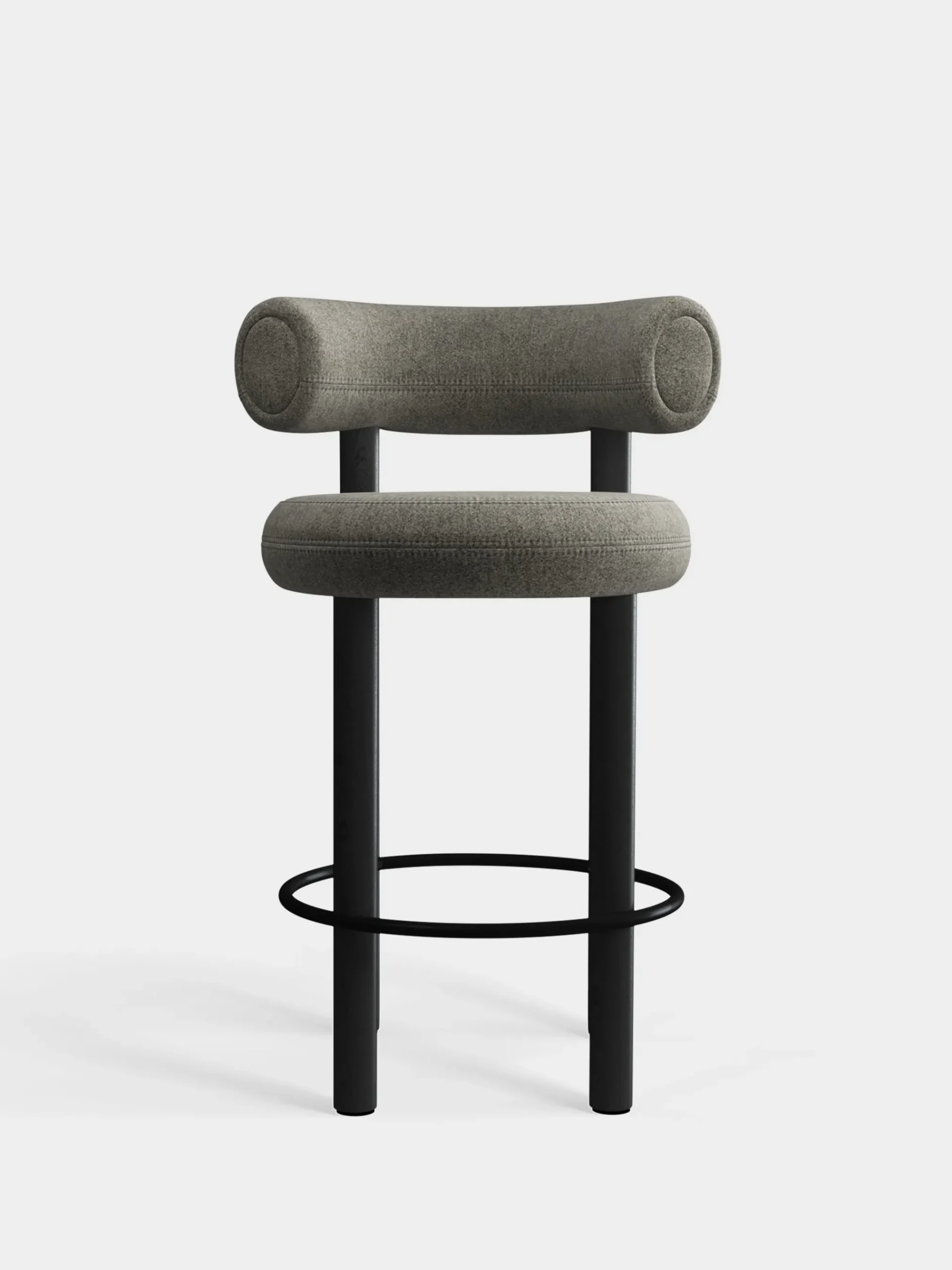 Tom Dixon Bar & Counter Stools*Fat Black Wood 65cm Counter Stool
