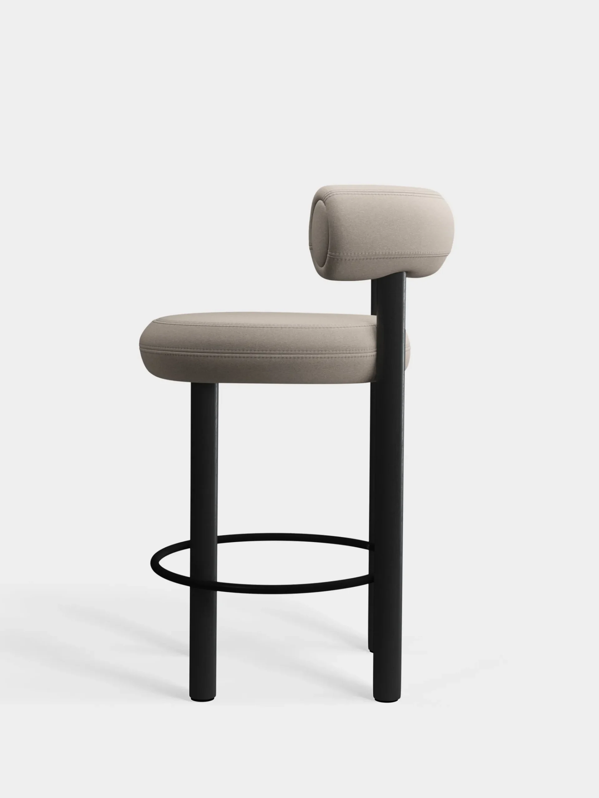Tom Dixon Bar & Counter Stools*Fat Black Wood 65cm Counter Stool