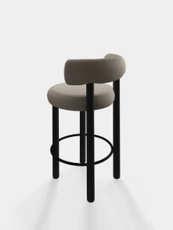Tom Dixon Bar & Counter Stools*Fat Black Wood 65cm Counter Stool
