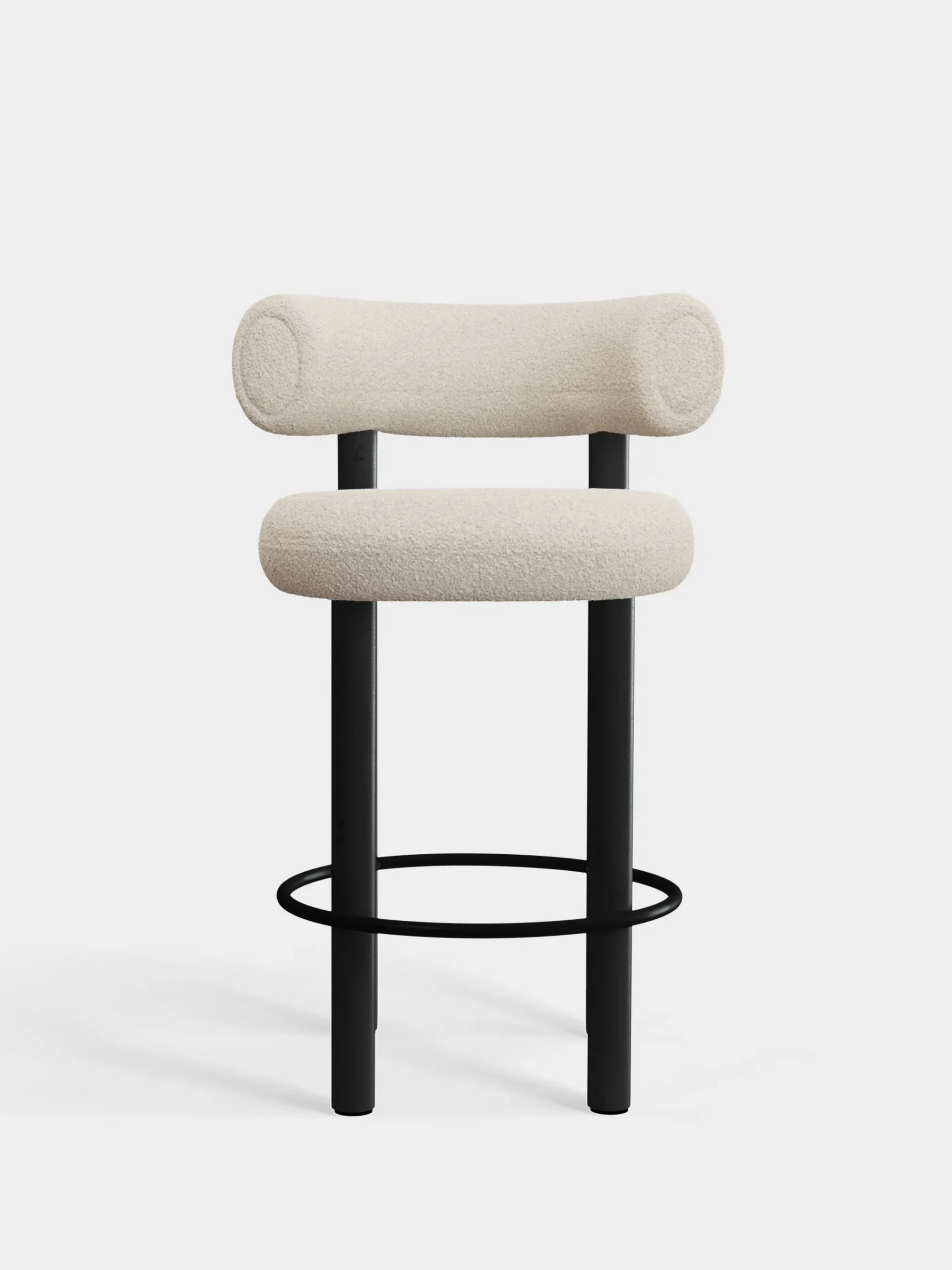 Tom Dixon Bar & Counter Stools*Fat Black Wood 65cm Counter Stool