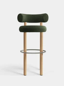 Tom Dixon Bar & Counter Stools*Fat Natural Wood 75cm Bar Stool