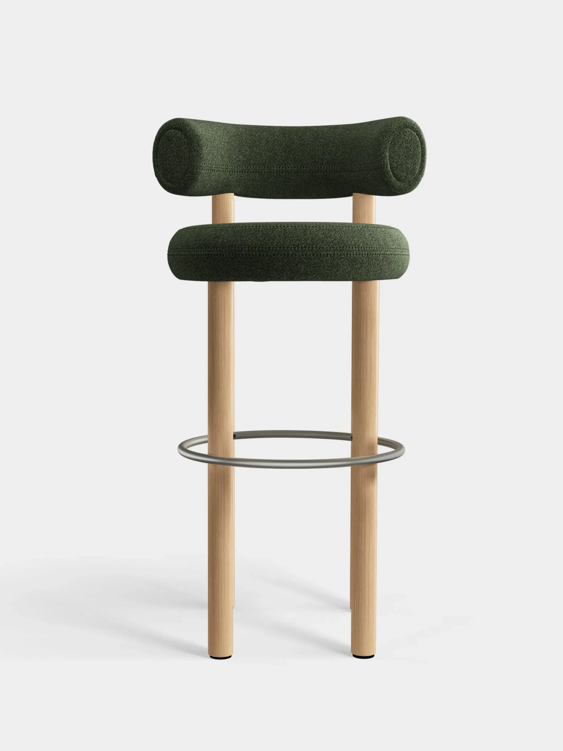 Tom Dixon Bar & Counter Stools*Fat Natural Wood 75cm Bar Stool