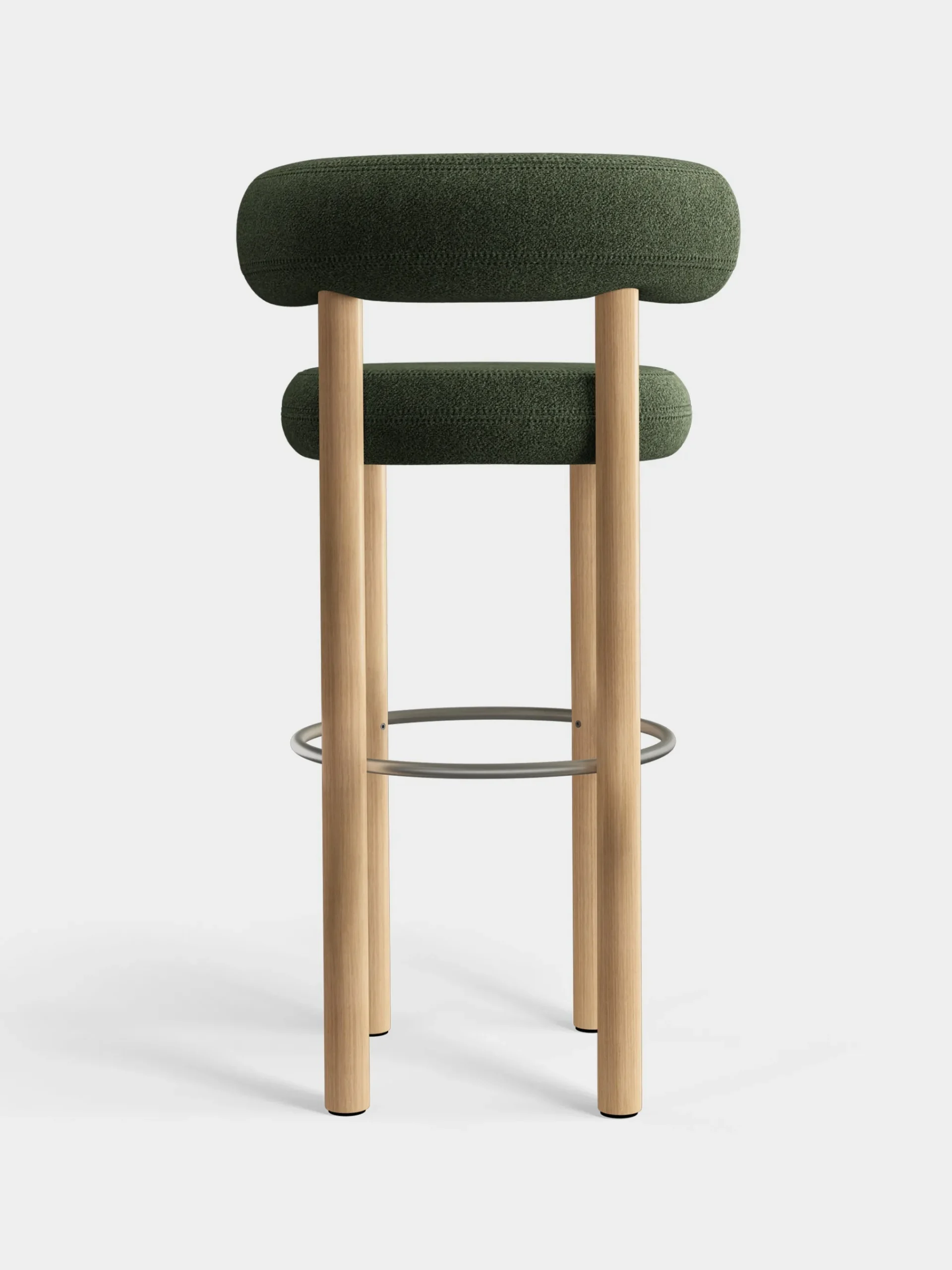Tom Dixon Bar & Counter Stools*Fat Natural Wood 75cm Bar Stool