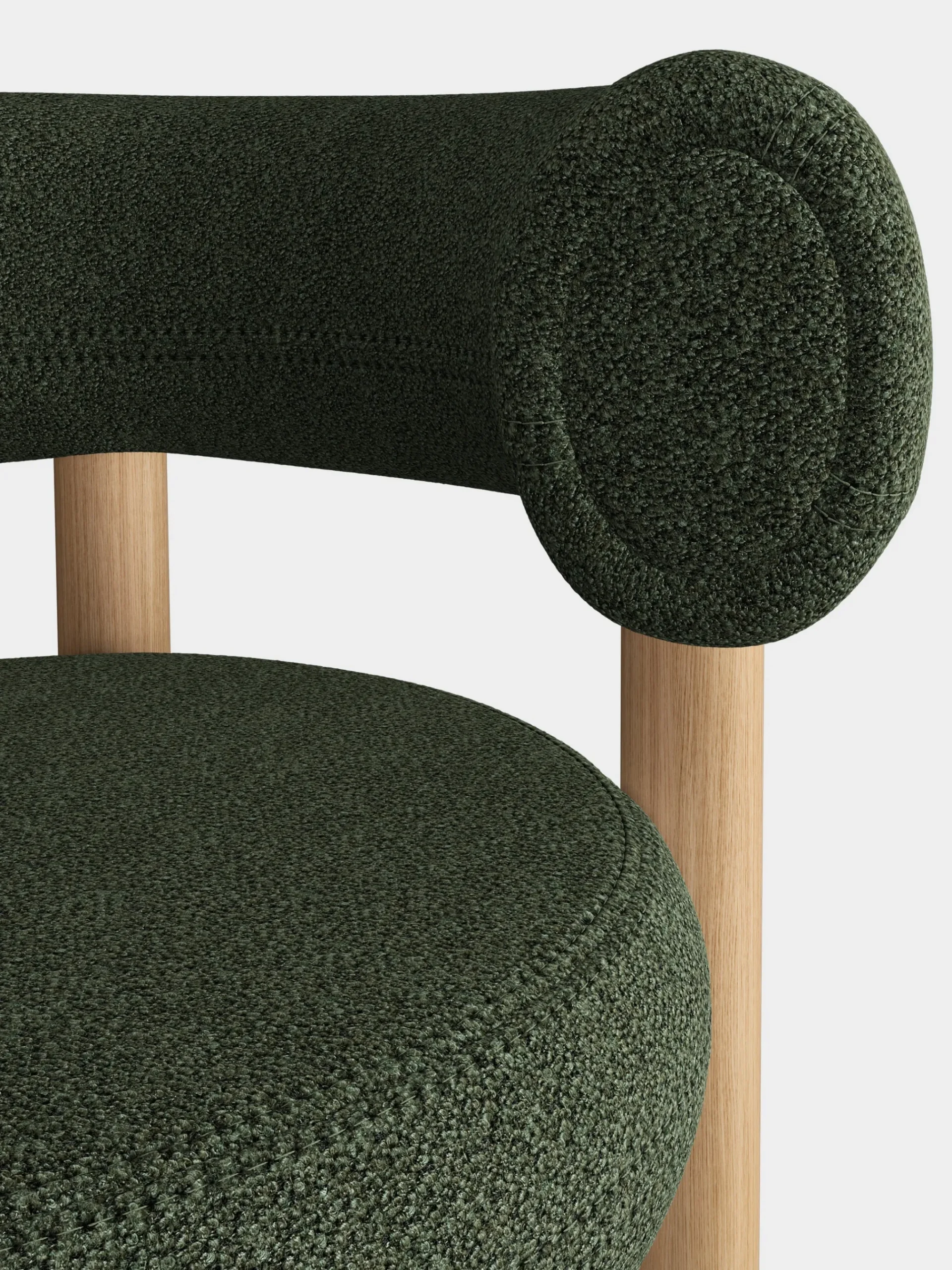 Tom Dixon Bar & Counter Stools*Fat Natural Wood 75cm Bar Stool