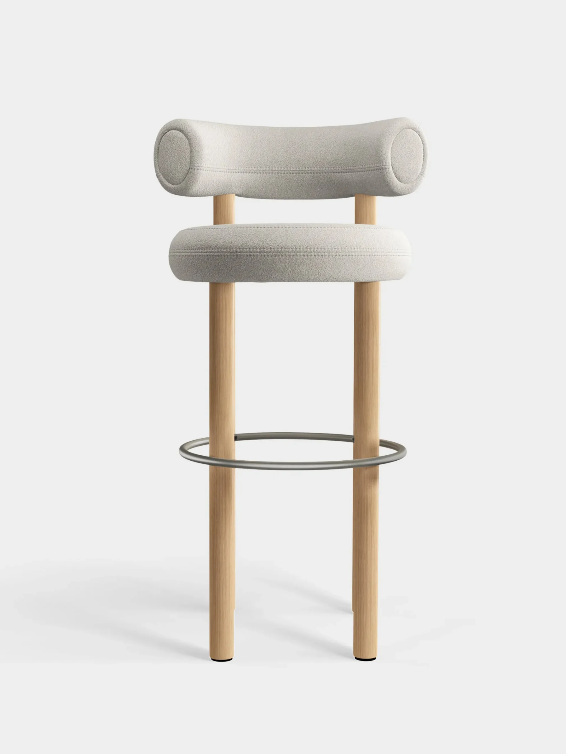 Tom Dixon Bar & Counter Stools*Fat Natural Wood 75cm Bar Stool