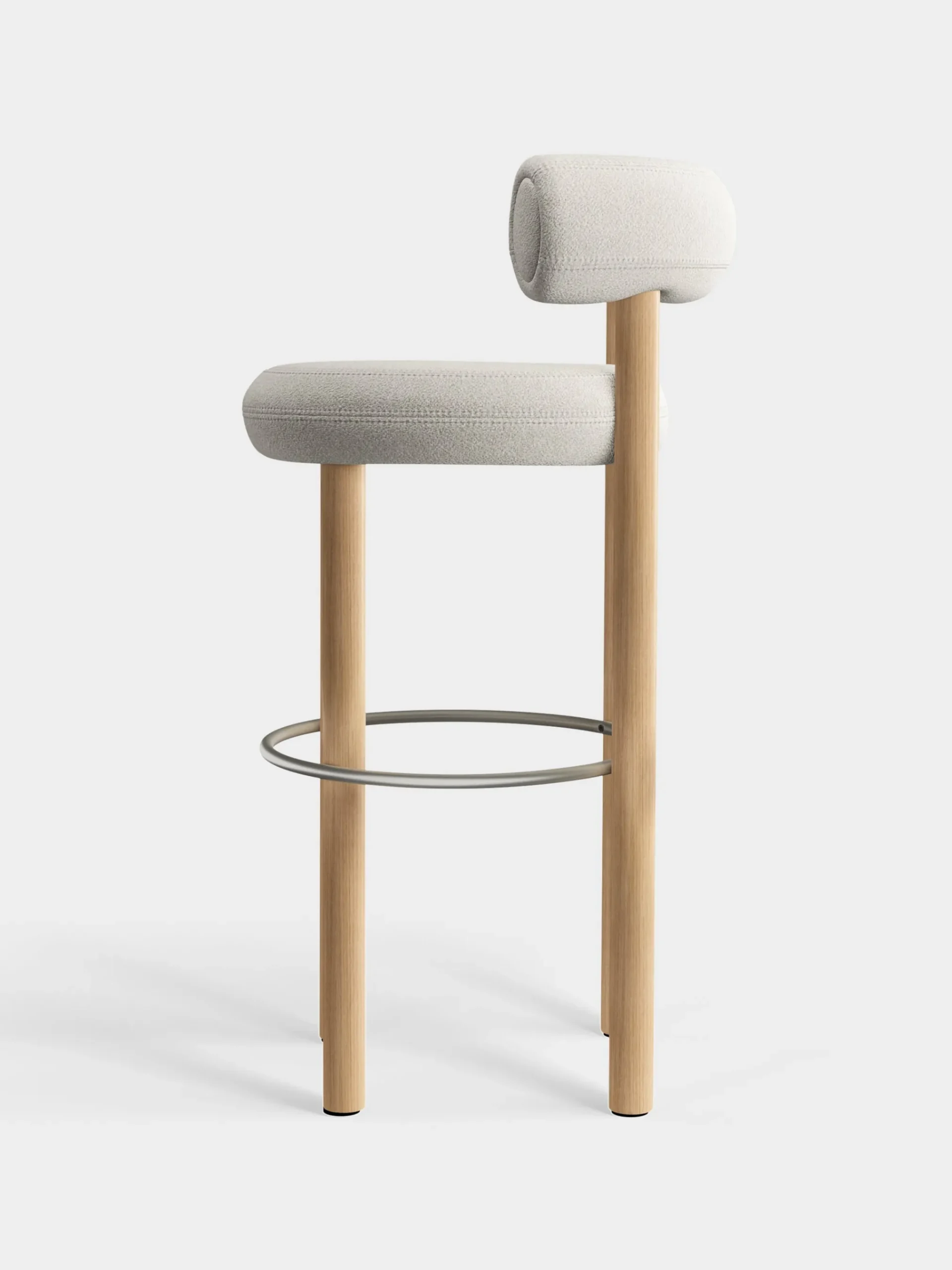Tom Dixon Bar & Counter Stools*Fat Natural Wood 75cm Bar Stool