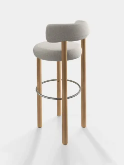 Tom Dixon Bar & Counter Stools*Fat Natural Wood 75cm Bar Stool