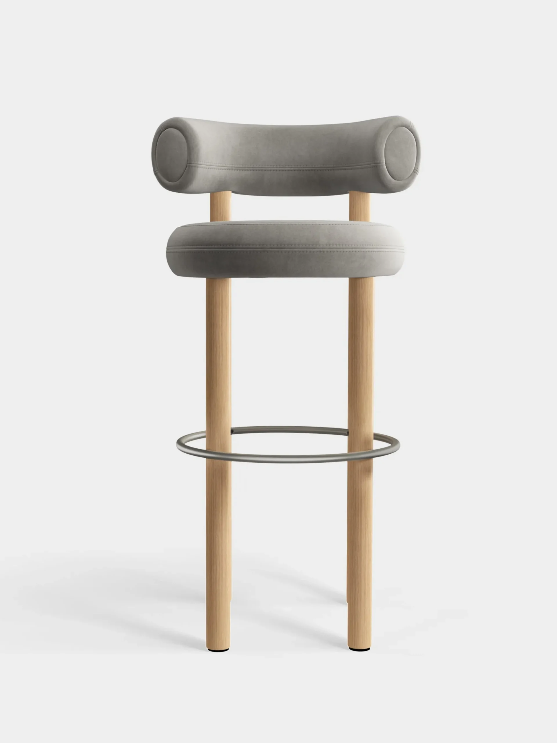 Tom Dixon Bar & Counter Stools*Fat Natural Wood 75cm Bar Stool