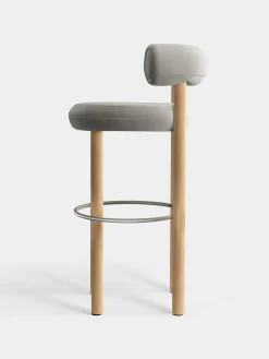Tom Dixon Bar & Counter Stools*Fat Natural Wood 75cm Bar Stool
